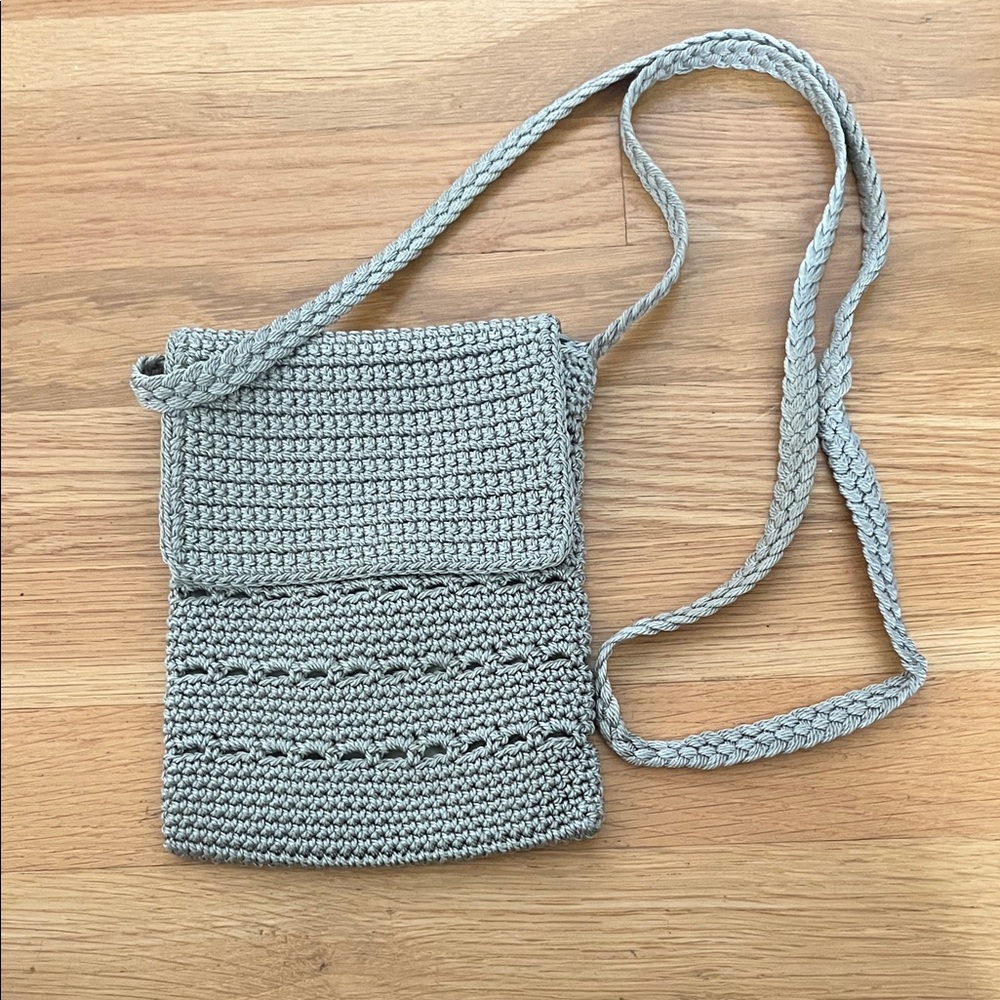 Elegant Beige Crochet Shoulder Bag